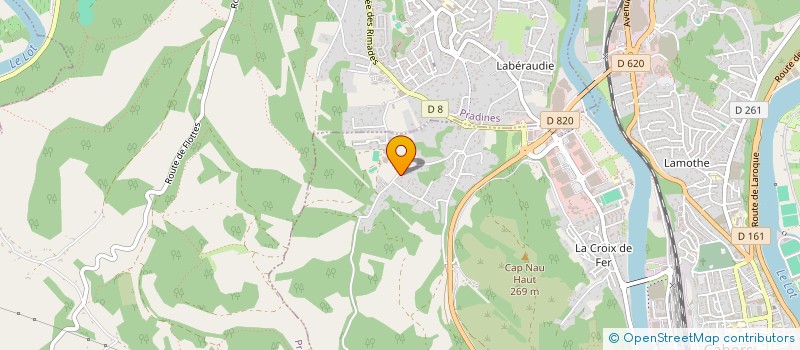 localisation de l'entreprise LA VELIZIENNE  CAHORS