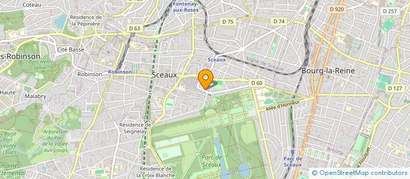 localisation de l'entreprise LA VELOSCENIE PARIS - LE MONT-SAINT-MICHEL à SCEAUX