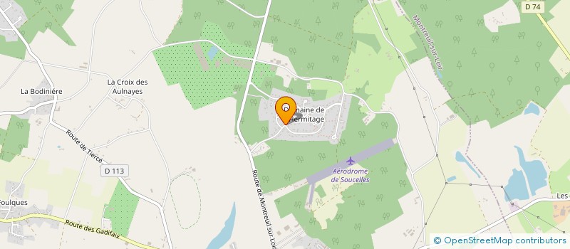 localisation de l'entreprise LA VENAISERIE  MONTREUIL-SUR-LOIR