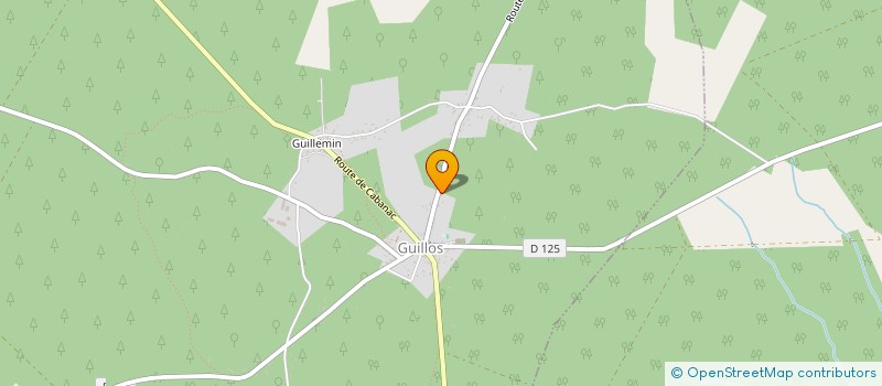 localisation de l'entreprise LA VENCE  GUILLOS