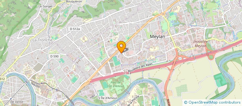 localisation de l'entreprise LA VENCE  MEYLAN