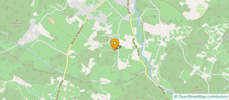 localisation de l'entreprise LA VENDANGETTE  COTIGNAC