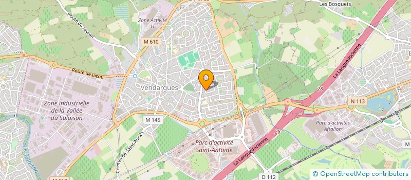 localisation de l'entreprise LA VENDARGUOISE à VENDARGUES