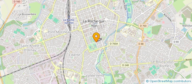 localisation de l'entreprise LA VENDEE HISTORIQUE A CHEVAL à LA ROCHE-SUR-YON