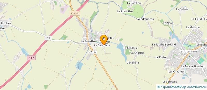 localisation de l'entreprise LA VENDRENNAISE à VENDRENNES