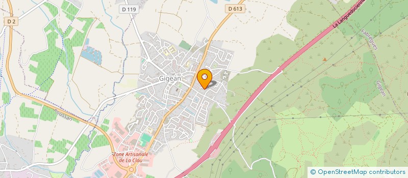 localisation de l'entreprise LA VENE HANDBALL  GIGEAN