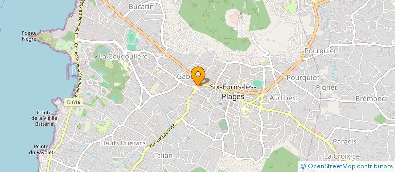 localisation de l'entreprise LA VENISE PROVENCALE à SIX-FOURS-LES-PLAGES
