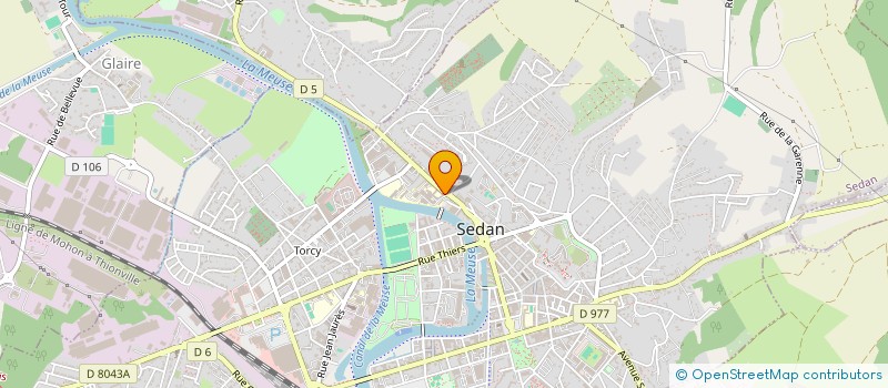 localisation de l'entreprise LA VENITIENNE à SEDAN