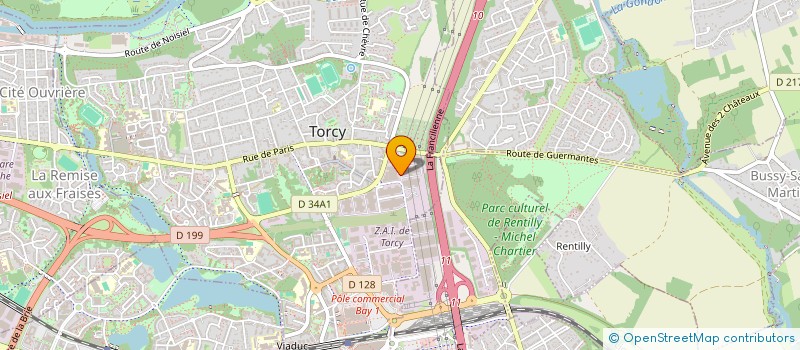 localisation de l'entreprise LA VENTILATION FRANCILIENNE à TORCY