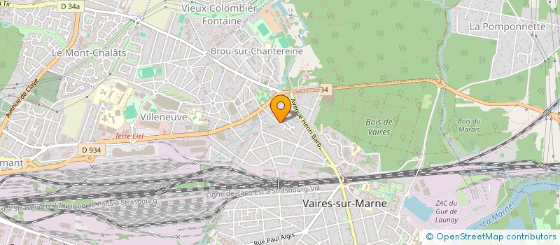 localisation de l'entreprise LA VENUS  VAIRES-SUR-MARNE