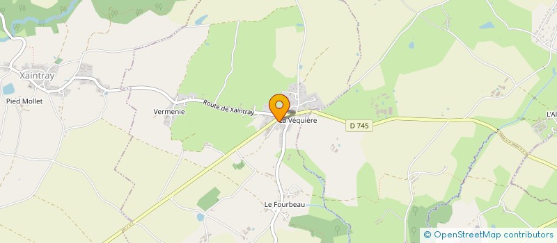 localisation de l'entreprise LA VEQUIERE  SURIN