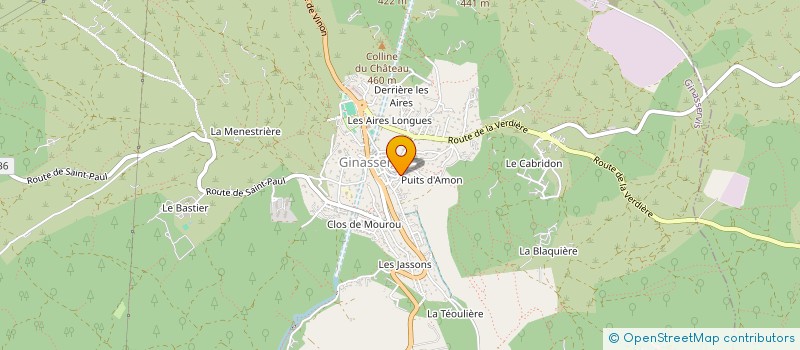 localisation de l'entreprise LA VERANAISE BATIMENT  GINASSERVIS