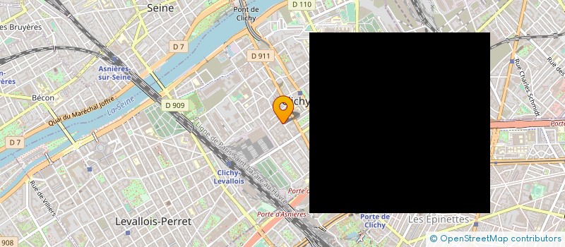 localisation de l'entreprise LA VERANDA à CLICHY