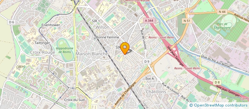 localisation de l'entreprise LA VERANDA  REIMS