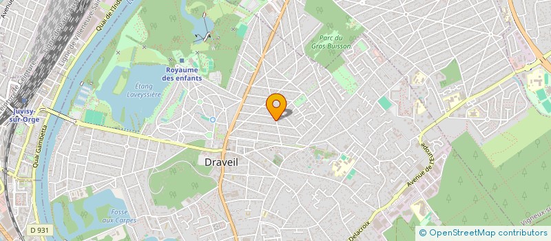 localisation de l'entreprise LA VERANDA à DRAVEIL