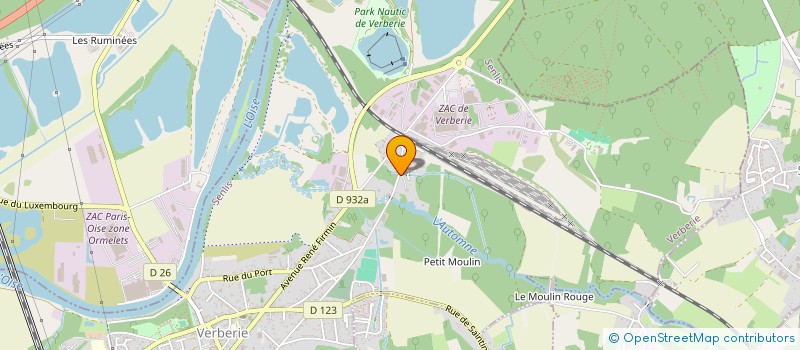 localisation de l'entreprise LA VERBERIE à VERBERIE