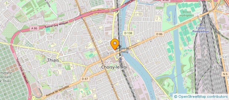 localisation de l'entreprise LA VERDA STELO - ESPERANTO 94 à CHOISY-LE-ROI