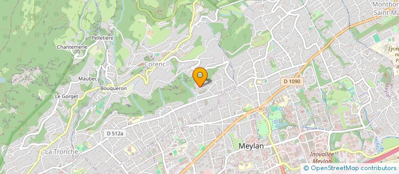 localisation de l'entreprise LA VERDIERE  CORENC