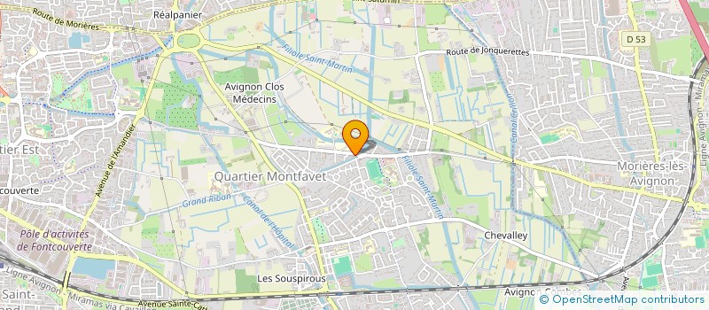 localisation de l'entreprise LA VERDIERE  AVIGNON