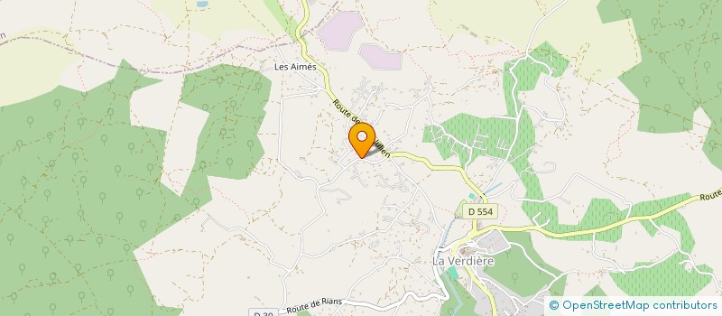 localisation de l'entreprise LA VERDIERE COUNTRY CLUB  LA VERDIERE