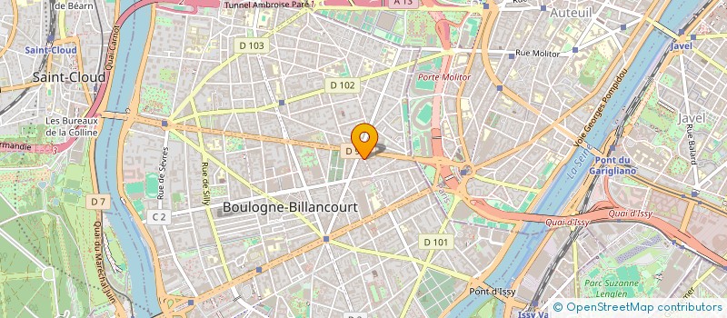 localisation de l'entreprise LA VERDRIE  BOULOGNE-BILLANCOURT