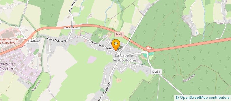 localisation de l'entreprise LA VERDURE  LA CAPELLE-LES-BOULOGNE