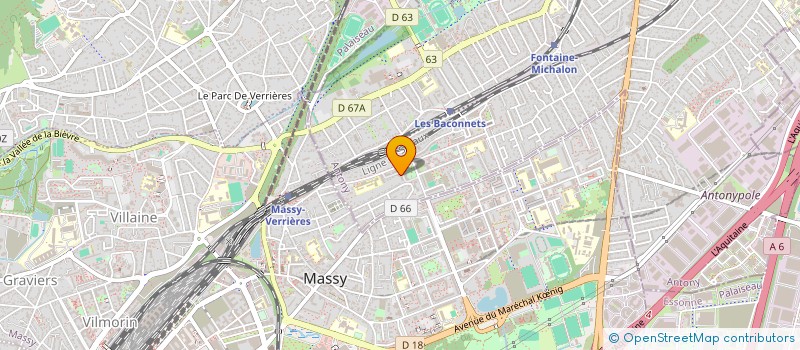 localisation de l'entreprise LA VERGNADE à ANTONY