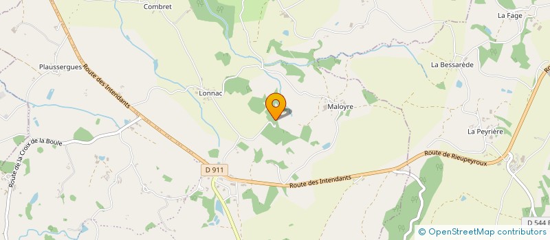 localisation de l'entreprise LA VERGNOLE  LE BAS SEGALA