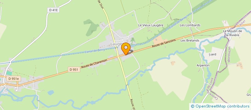 localisation de l'entreprise LA VERNE  BESSAIS-LE-FROMENTAL