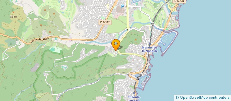 localisation de l'entreprise LA VERNEDE à MANDELIEU-LA-NAPOULE