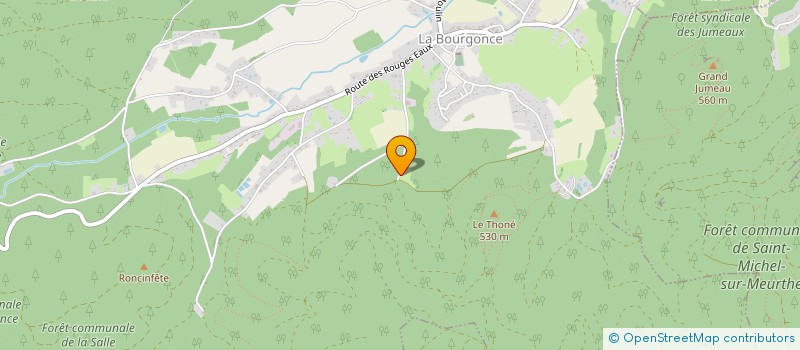 localisation de l'entreprise LA VERRE MARTIN  LA BOURGONCE