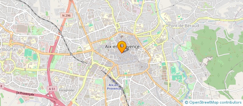 localisation de l'entreprise LA VERRERIE GIVREE  AIX-EN-PROVENCE