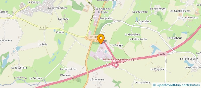 localisation de l'entreprise LA VERRIAIRE  CHANVERRIE