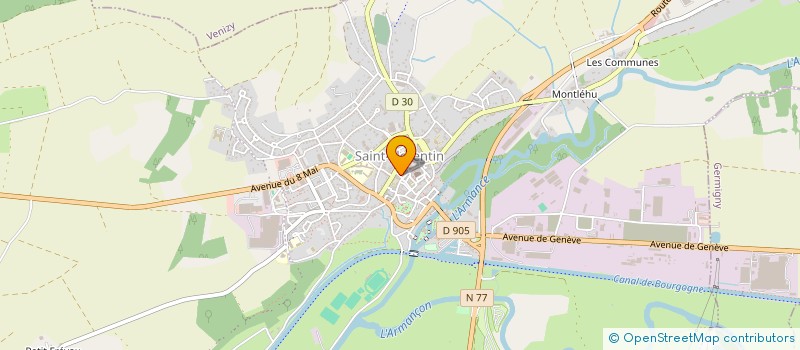 localisation de l'entreprise LA VERRIERE  SAINT FLORENTIN