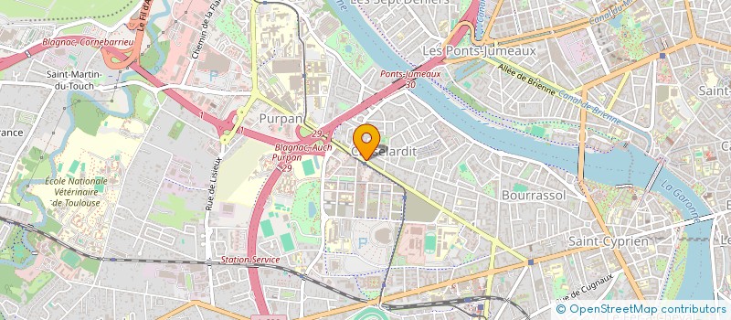 localisation de l'entreprise LA VERRIERE à TOULOUSE