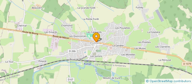 localisation de l'entreprise LA VERRIERE à POLLIAT