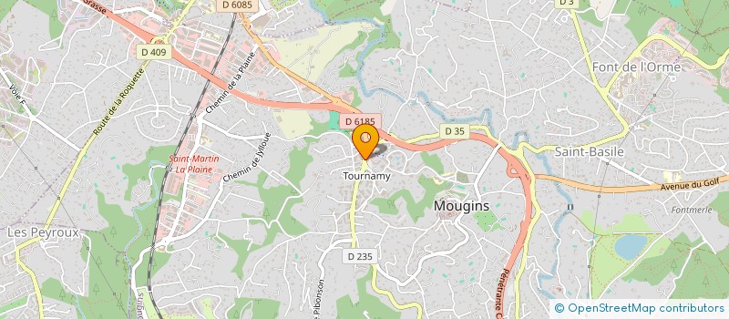 localisation de l'entreprise LA VERRIERE à MOUGINS