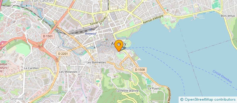 localisation de l'entreprise LA VERRIERE à ANNECY