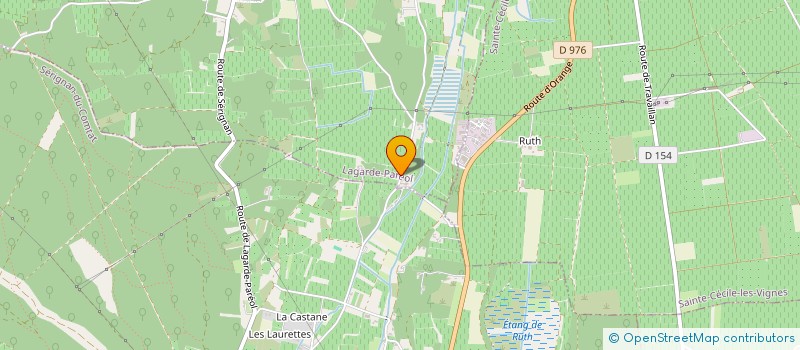 localisation de l'entreprise LA VERRIERE  LAGARDE-PAREOL