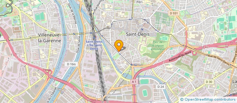 localisation de l'entreprise LA VERSAILLES TELEPHONIE à SAINT-DENIS