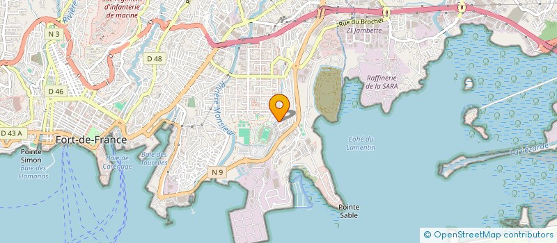 localisation de l'entreprise LA VERSEAU MS 86  FORT-DE-FRANCE