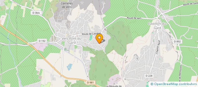localisation de l'entreprise LA VERSOISE DE MECANIQUE à VERS-PONT-DU-GARD