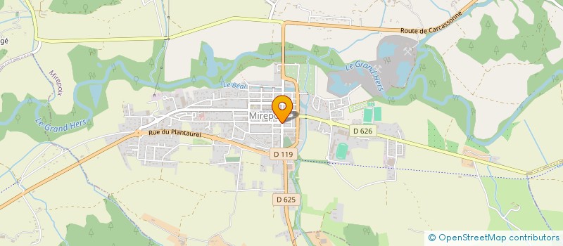 localisation de l'entreprise LA VERTE D'OC à MIREPOIX
