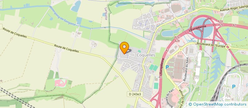 localisation de l'entreprise LA VERTE ECUELLE  COQUELLES