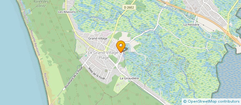 localisation de l'entreprise LA VERTE INCONNUE à LE GRAND-VILLAGE-PLAGE