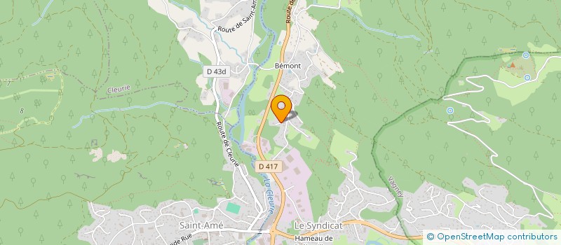 localisation de l'entreprise LA VERTE PIERRE  LE SYNDICAT