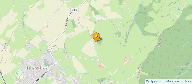 localisation de l'entreprise LA VERTE VALLEE  SAINS-DU-NORD