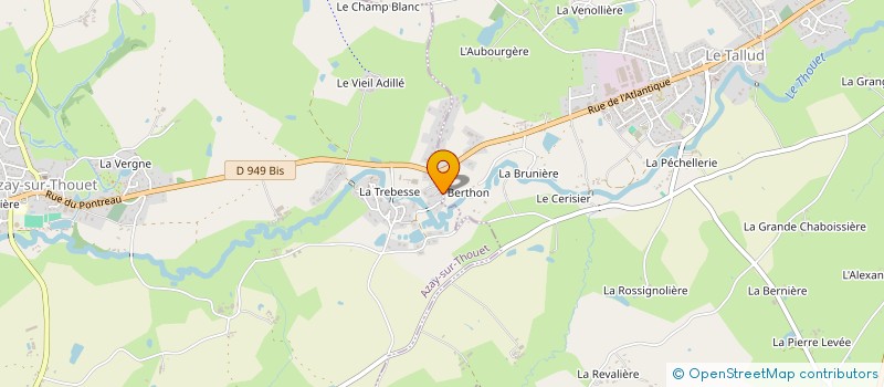 localisation de l'entreprise LA VERTEFEUILLE  AZAY-SUR-THOUET