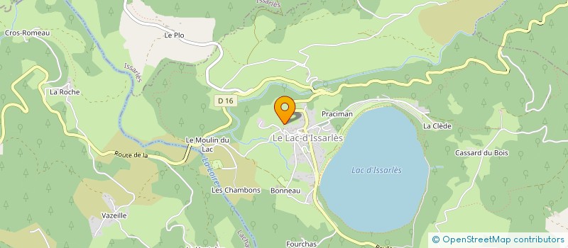 localisation de l'entreprise LA VERVENE  COUCOURON