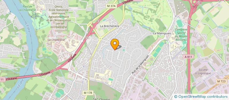 localisation de l'entreprise LA VESTA DE THALIE  CARQUEFOU